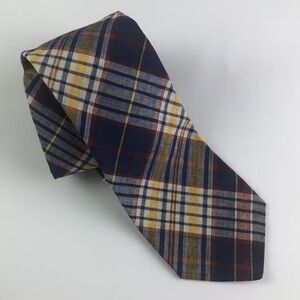 Vintage Accessory University Cravats Plaid Tie